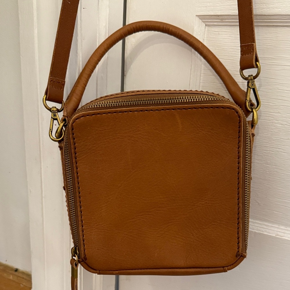 Madewell Square Brown Crossbody Bag
